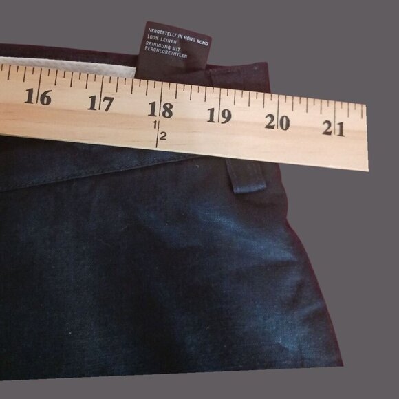 Nautica Clipper Mens Relax Fit Linen Pants 40W X 32L Black - Picture 9 of 9